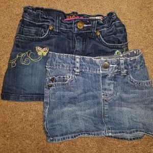 Bundle of denim shirts.